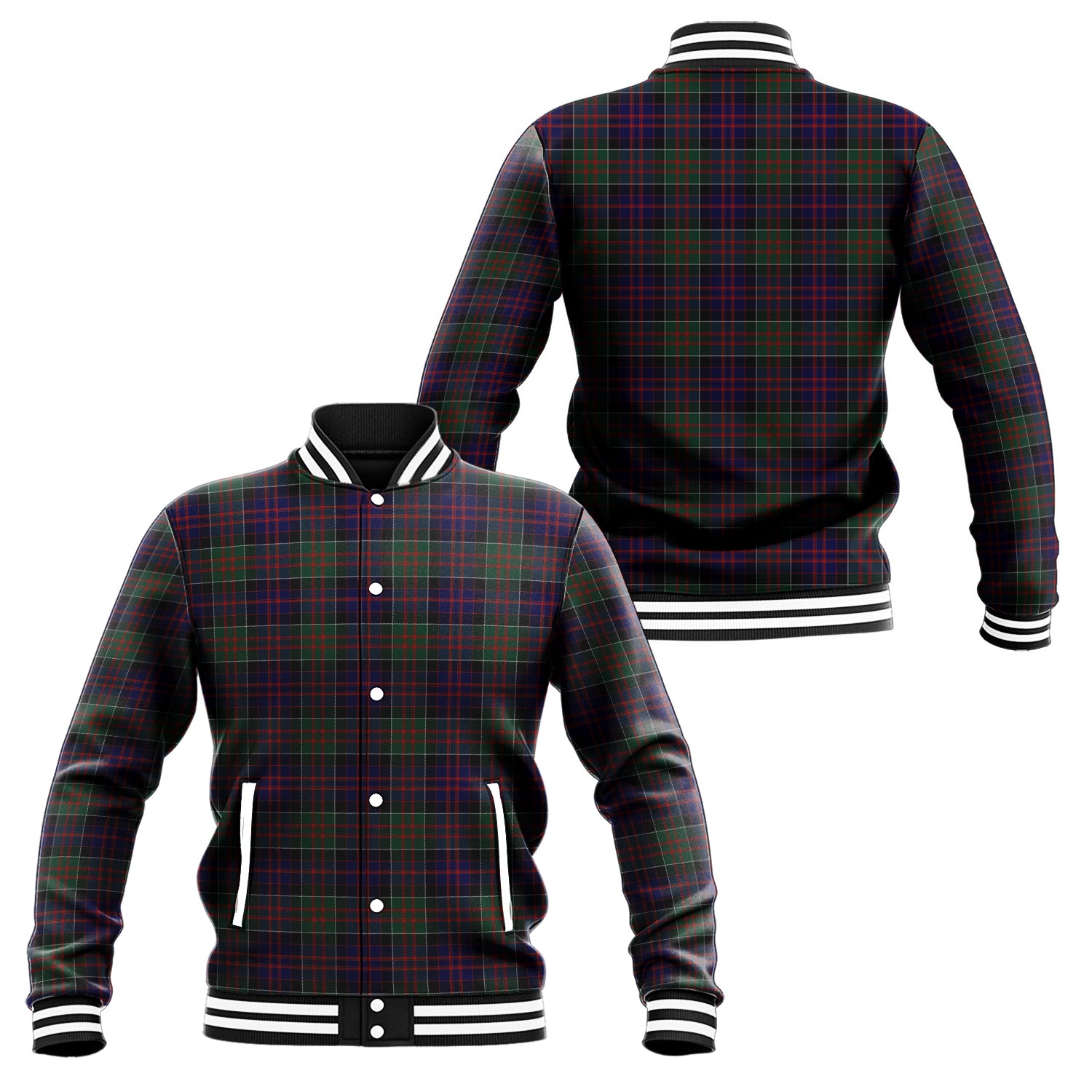 MacDonald (McDonald) of Clanranald Tartan Baseball Jacket Unisex - Tartan Vibes Clothing
