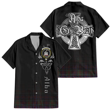MacDonald (McDonald) of Clanranald Tartan Hawaiian Shirt Shirt Featuring Alba Gu Brath Family Crest Celtic Inspired