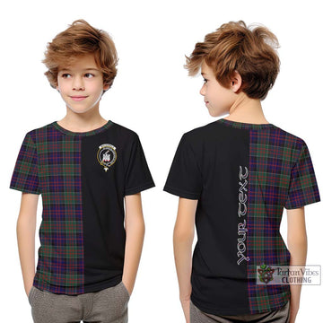 MacDonald (McDonald) of Clanranald Tartan Kid T-Shirt with Family Crest and Half Of Me Style
