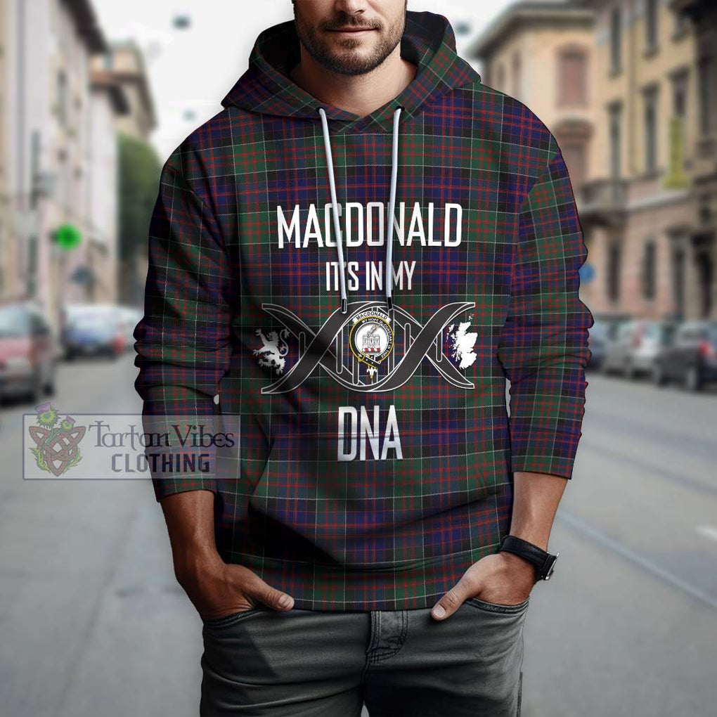 MacDonald (McDonald) of Clanranald Tartan Hoodie with Family Crest DNA In Me Style Pullover Hoodie - Tartanvibesclothing Shop