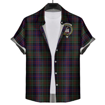 MacDonald (McDonald) of Clanranald Tartan Hawaiian Shirt with Family Crest