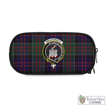 Tartan Vibes Clothing MacDonald of Clan Ranald Tartan Pen and Pencil Case with Family Crest