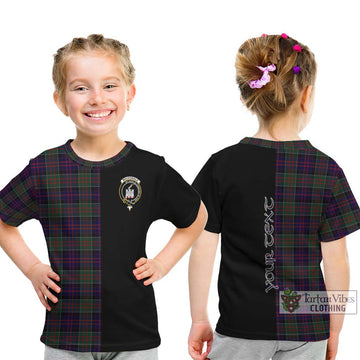 MacDonald (McDonald) of Clanranald Tartan Kid T-Shirt with Family Crest and Half Of Me Style
