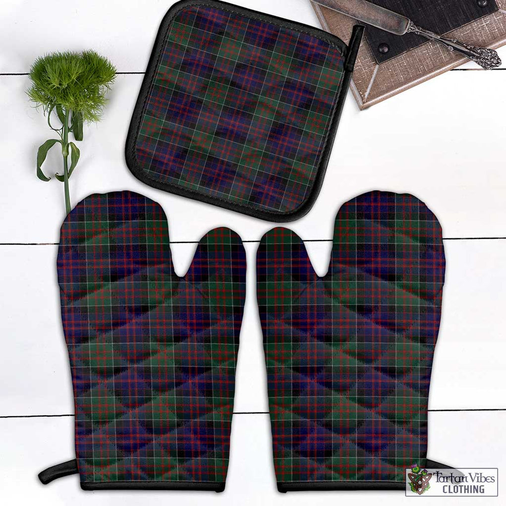 MacDonald (McDonald) of Clanranald Tartan Combo Oven Mitt & Pot-Holder Black - Tartan Vibes Clothing