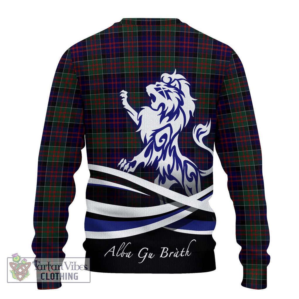 MacDonald (McDonald) of Clanranald Tartan Knitted Sweater with Alba Gu Brath Regal Lion Emblem - Tartanvibesclothing Shop