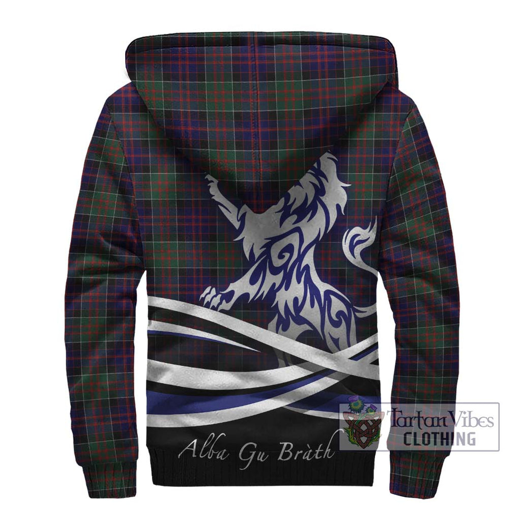 MacDonald (McDonald) of Clanranald Tartan Sherpa Hoodie with Alba Gu Brath Regal Lion Emblem - Tartanvibesclothing Shop