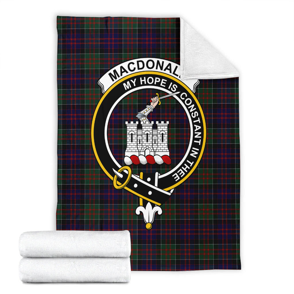 macdonald-of-clan-ranald-tartab-blanket-with-family-crest