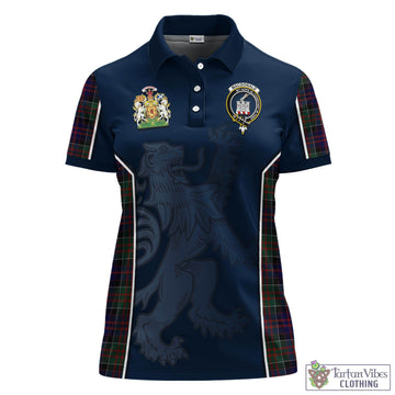 MacDonald (McDonald) of Clanranald Tartan Women's Polo Shirt with Family Crest and Lion Rampant Vibes Sport Style
