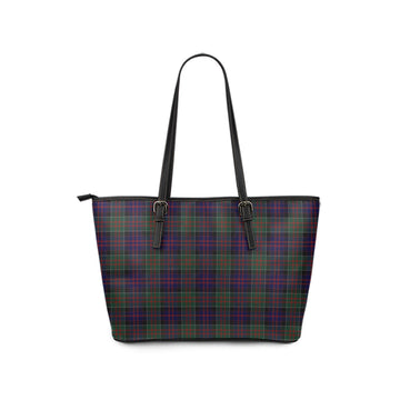 MacDonald (McDonald) of Clanranald Tartan Leather Tote Bag