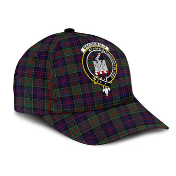 MacDonald of Clan Ranald Tartan Classic Cap with Family Crest