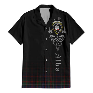 MacDonald (McDonald) of Clanranald Tartan Hawaiian Shirt Shirt Featuring Alba Gu Brath Family Crest Celtic Inspired