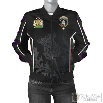MacDonald (McDonald) of Clanranald Tartan Bomber Jacket with Family Crest and Scottish Thistle Vibes Sport Style