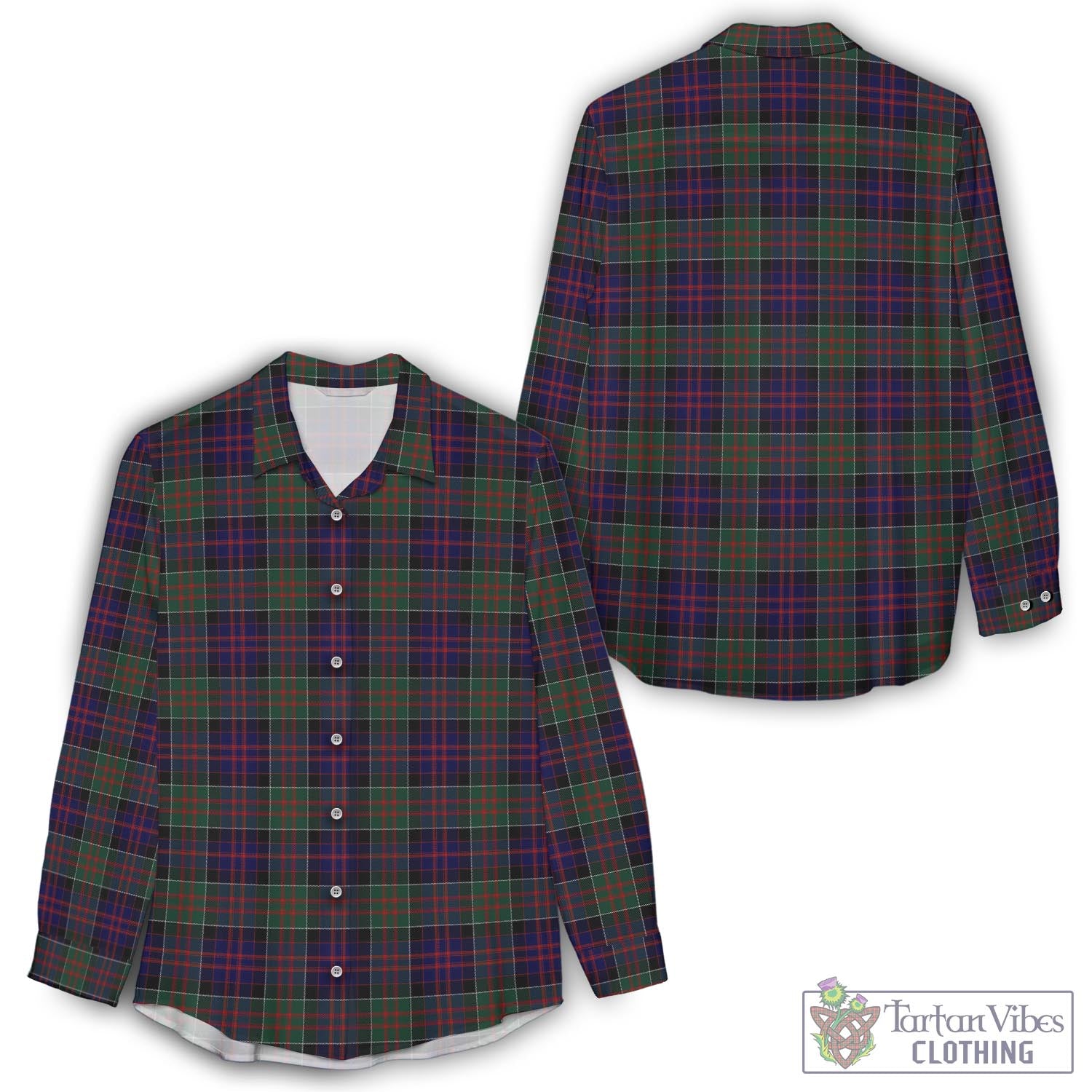 MacDonald of Clan Ranald Tartan Womens Casual Shirt