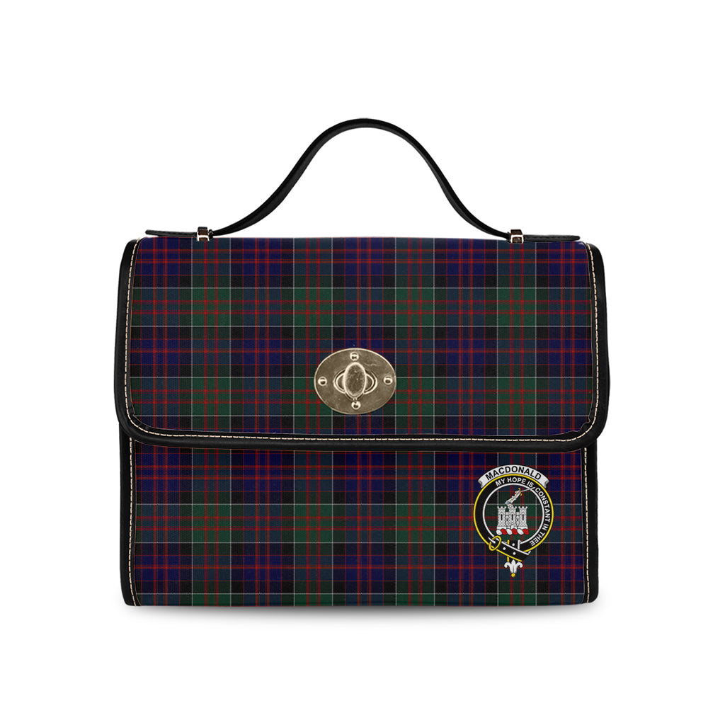 macdonald-of-clan-ranald-tartan-leather-strap-waterproof-canvas-bag-with-family-crest