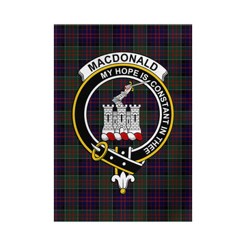MacDonald (McDonald) of Clanranald Tartan Garden Flag with Family Crest