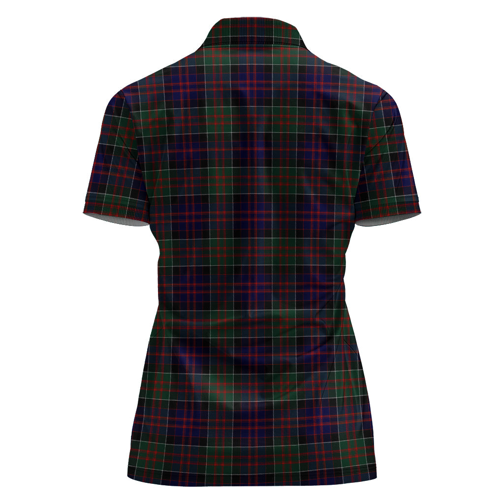 MacDonald (McDonald) of Clanranald Tartan Polo Shirt with Family Crest For Women - Tartan Vibes Clothing