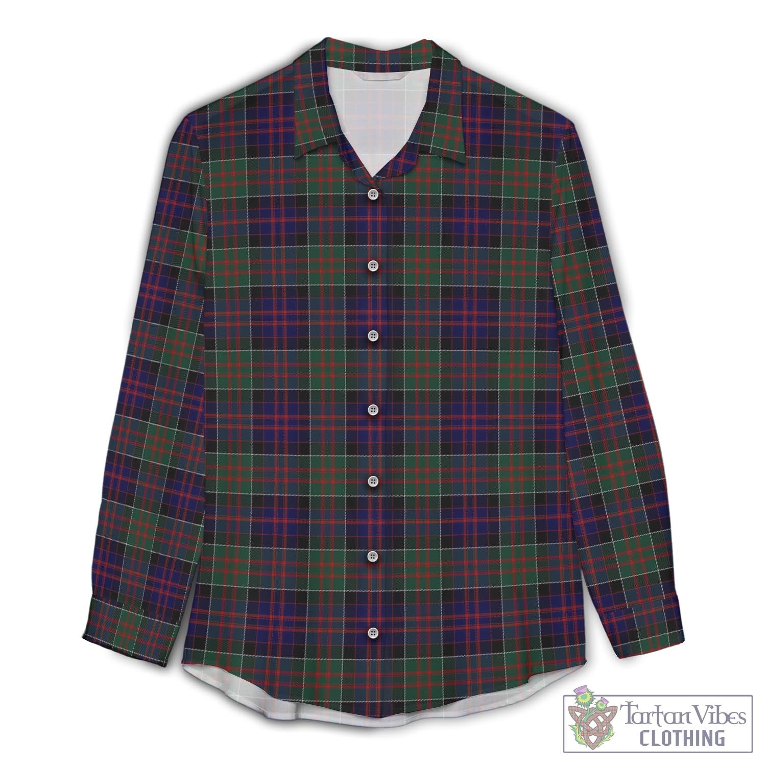 MacDonald of Clan Ranald Tartan Womens Casual Shirt