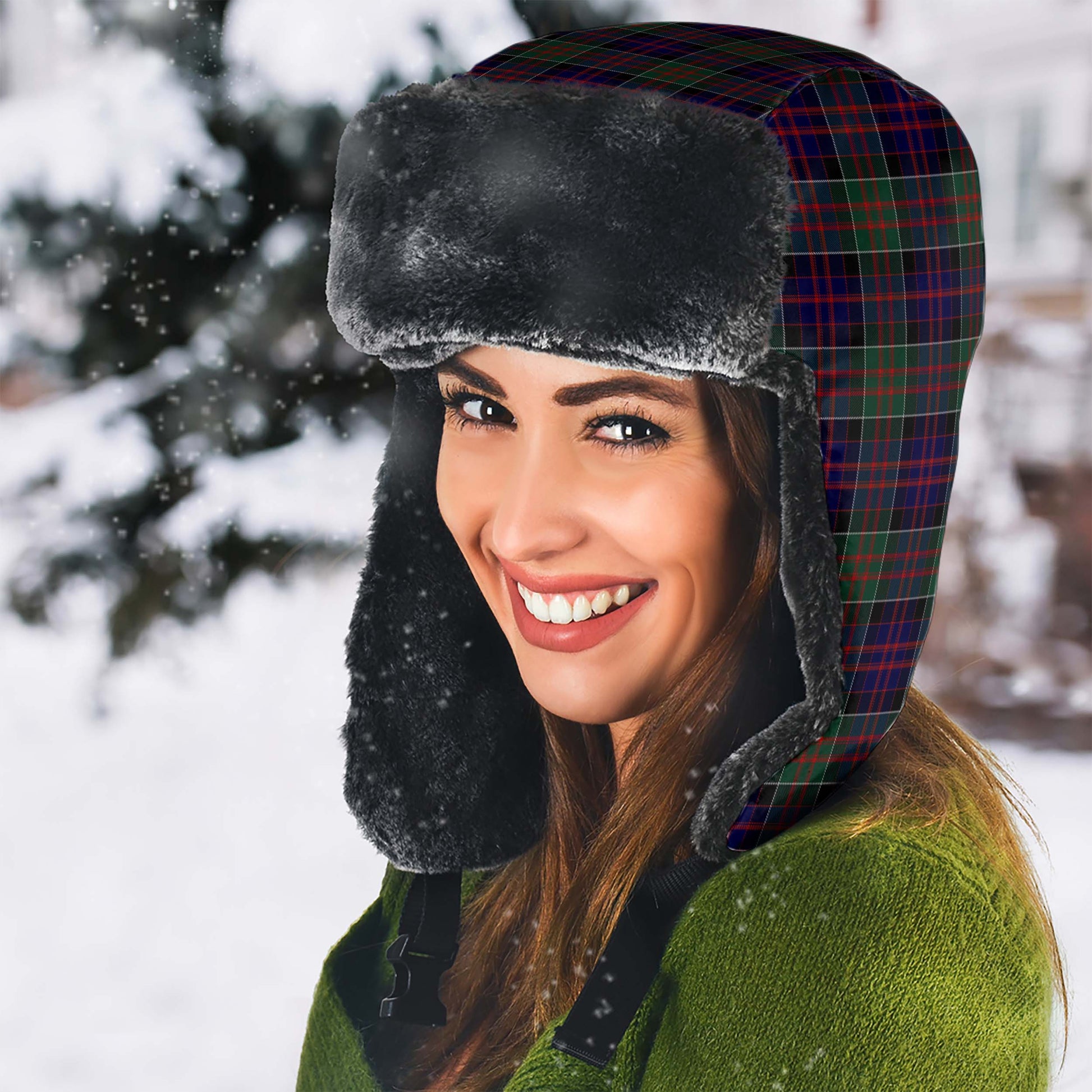 MacDonald of Clan Ranald Tartan Winter Trapper Hat - Tartanvibesclothing