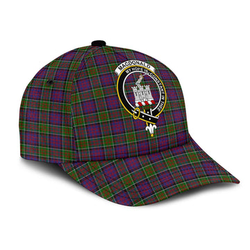 MacDonald of Clan Ranald Modern Tartan Classic Cap with Family Crest