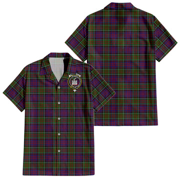 macdonald-of-clan-ranald-modern-tartan-short-sleeve-button-down-shirt-with-family-crest