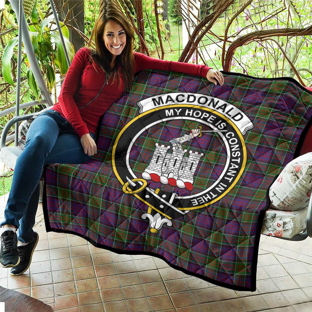 macdonald-of-clan-ranald-modern-tartan-quilt-with-family-crest