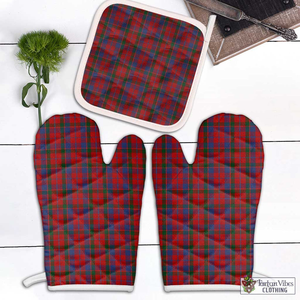 MacDonald of Glenaladale Tartan Combo Oven Mitt & Pot-Holder Combo 1 Oven Mitt & 1 Pot-Holder White - Tartan Vibes Clothing