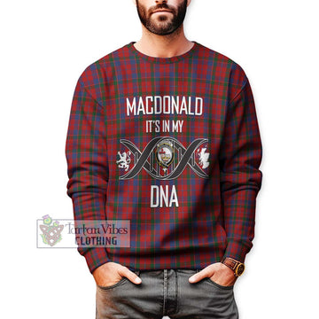 MacDonald of Glenaladale Tartan Sweatshirt with Family Crest DNA In Me Style Unisex - Tartanvibesclothing Shop