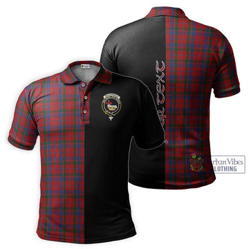 MacDonald of Glenaladale Tartan Polo Shirt with Family Crest and Half Of Me Style