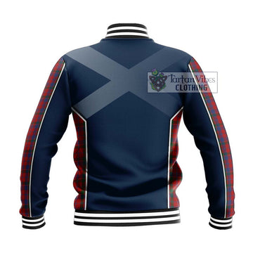 MacDonald of Glenaladale Tartan Baseball Jacket with Family Crest and Lion Rampant Vibes Sport Style - Tartan Vibes Clothing