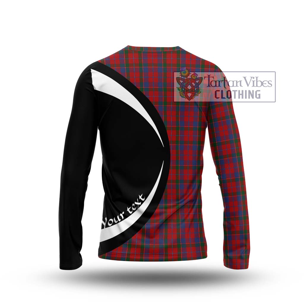 MacDonald of Glenaladale Tartan Long Sleeve T-Shirt with Family Crest Circle Style - Tartan Vibes Clothing