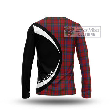 MacDonald of Glenaladale Tartan Long Sleeve T-Shirt with Family Crest Circle Style - Tartan Vibes Clothing