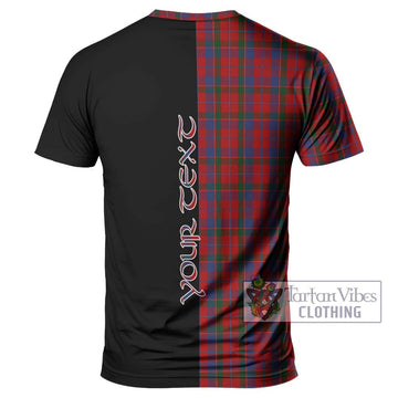 MacDonald of Glenaladale Tartan T-Shirt with Family Crest and Half Of Me Style - Tartanvibesclothing Shop