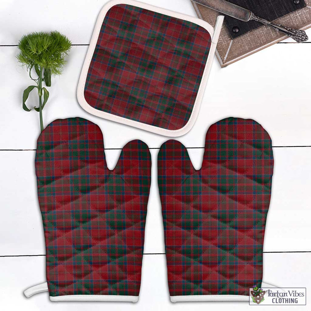 MacDonald (McDonald) of Glencoe Tartan Combo Oven Mitt & Pot-Holder Combo 1 Oven Mitt & 1 Pot-Holder White - Tartan Vibes Clothing