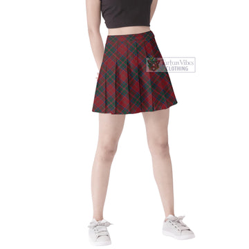 MacDonald (McDonald) of Glencoe Tartan Women's Plated Mini Skirt Cross Style