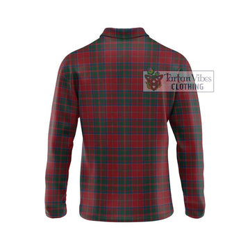 MacDonald (McDonald) of Glencoe Tartan Long Sleeve Polo Shirt with Family Crest DNA In Me Style