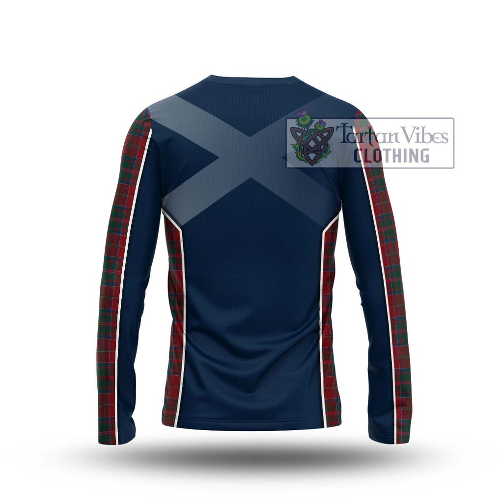MacDonald (McDonald) of Glencoe Tartan Long Sleeve T-Shirt with Family Crest and Lion Rampant Vibes Sport Style - Tartan Vibes Clothing