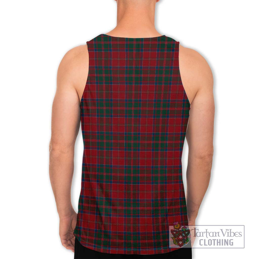 MacDonald (McDonald) of Glencoe Tartan Men's Tank Top with Family Crest DNA In Me Style - Tartanvibesclothing Shop