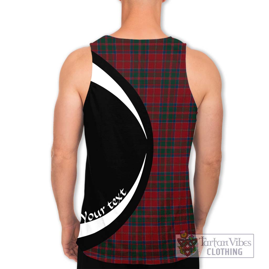 MacDonald (McDonald) of Glencoe Tartan Men's Tank Top with Family Crest Circle Style - Tartan Vibes Clothing