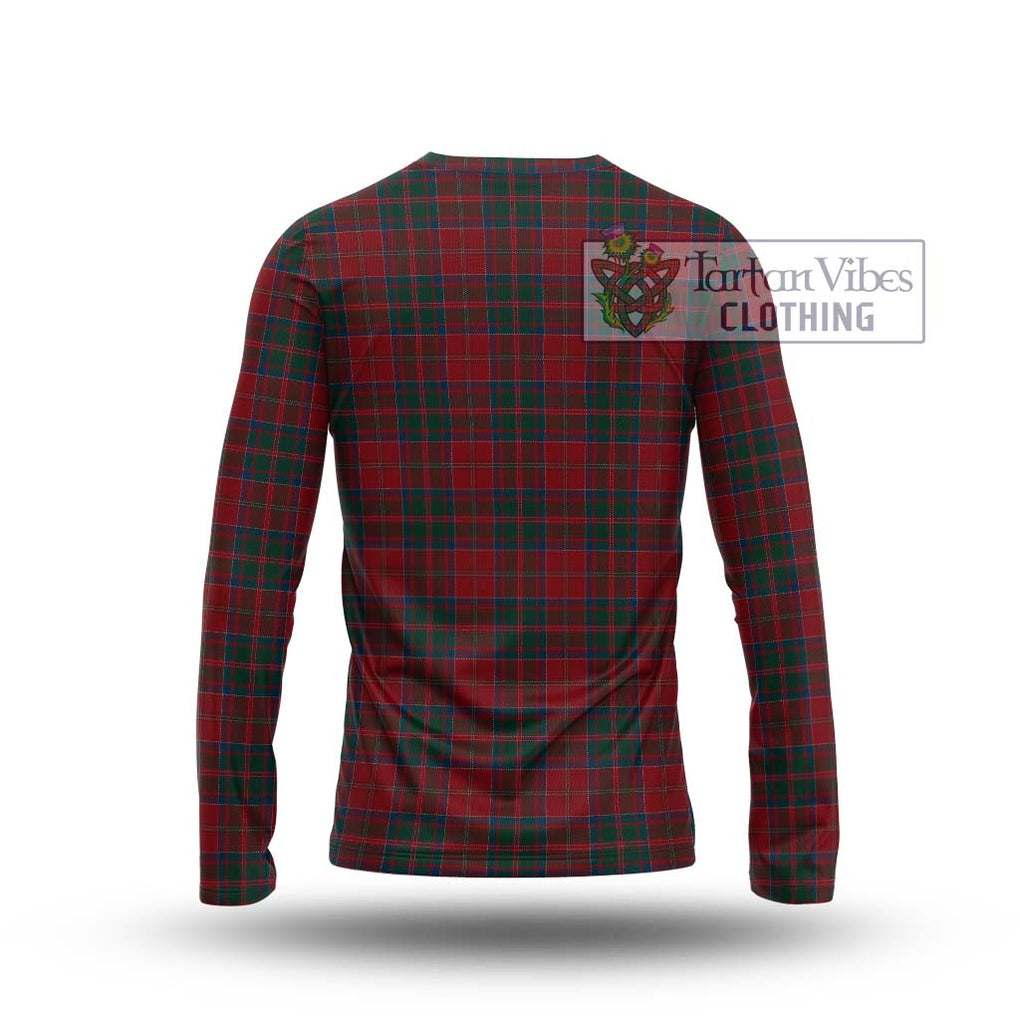MacDonald (McDonald) of Glencoe Tartan Long Sleeve T-Shirt with Family Crest DNA In Me Style - Tartanvibesclothing Shop