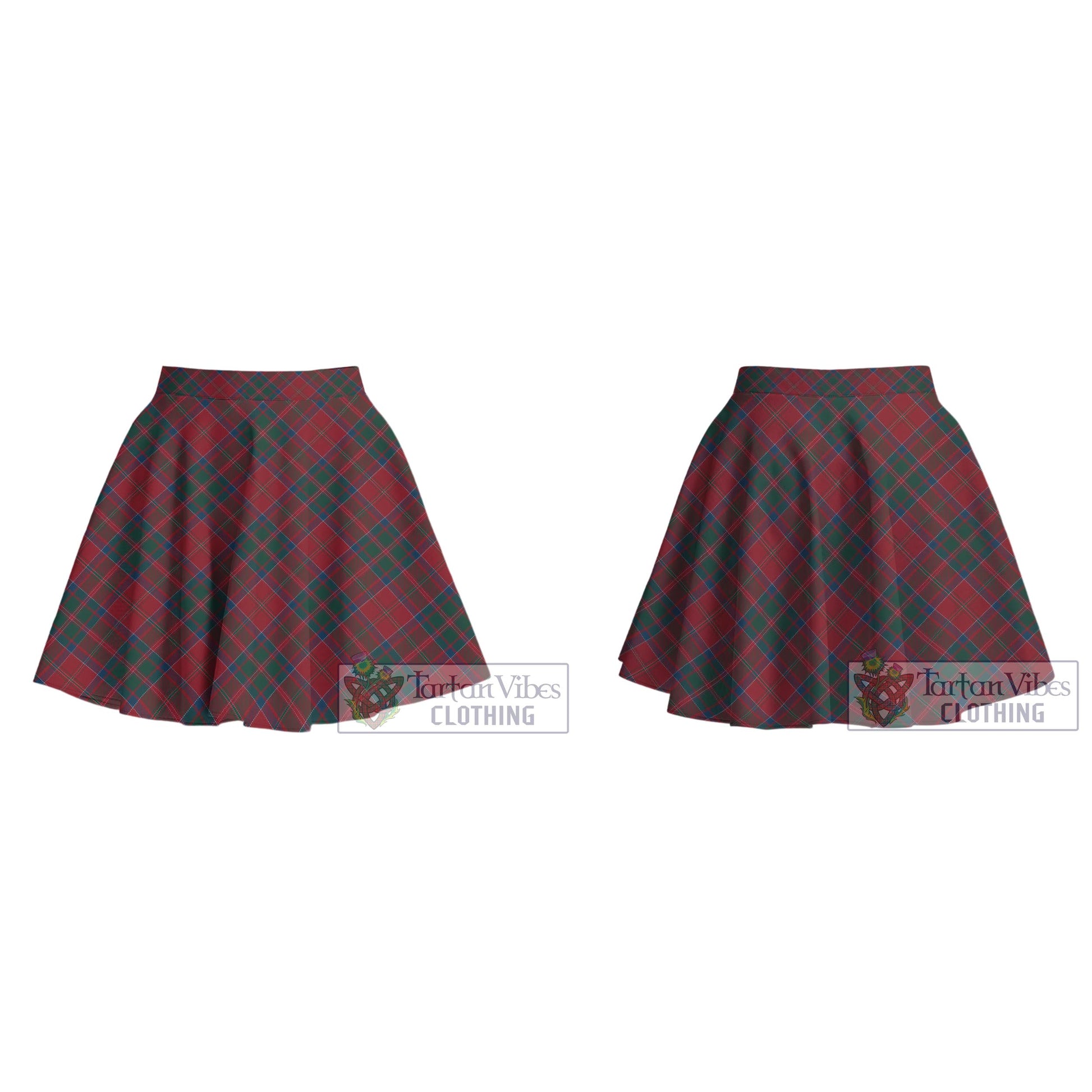 Tartan Vibes Clothing MacDonald of Glencoe Tartan Women's Plated Mini Skirt