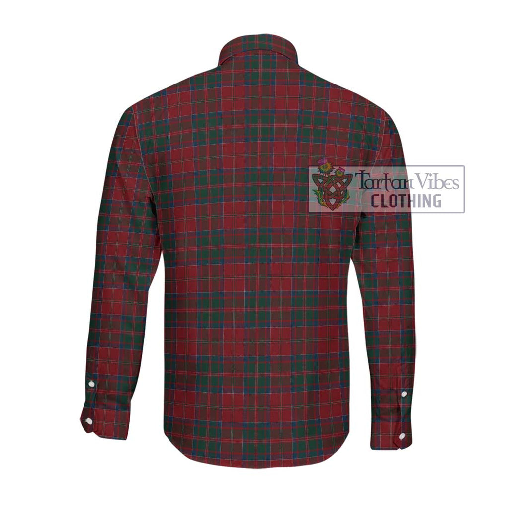 MacDonald (McDonald) of Glencoe Tartan Long Sleeve Button Shirt with Family Crest DNA In Me Style - Tartanvibesclothing Shop