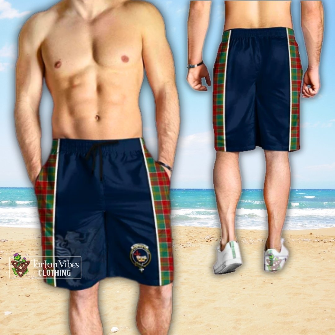 MacDonald of Kingsburgh Tartan Men's Shorts with Family Crest and Lion Rampant Vibes Sport Style