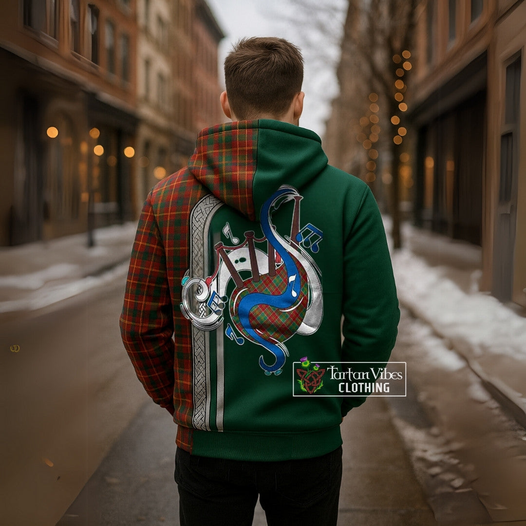 MacDonald of Kingsburgh Tartan Sherpa Hoodie with Epic Bagpipe Style