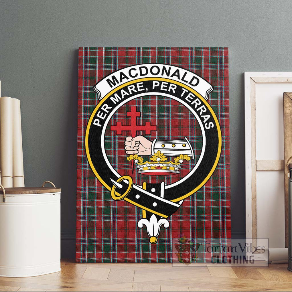 MacDonald of Lochmaddy Tartan Canvas Print Wall Art with Family Crest Without Frame - Tartan Vibes Clothing