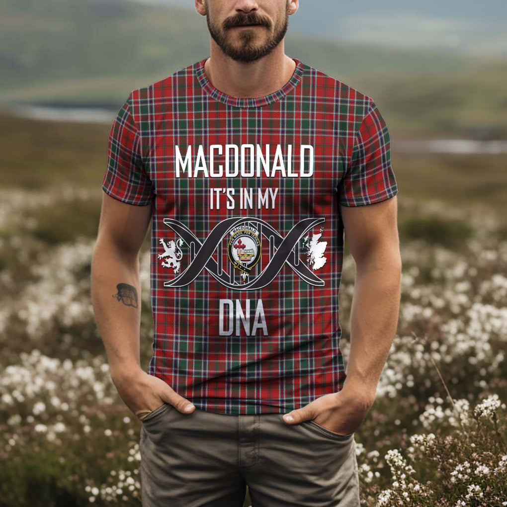 MacDonald of Lochmaddy Tartan T-Shirt with Family Crest DNA In Me Style Kid's Shirt - Tartan Vibes Clothing