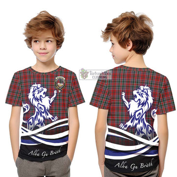 MacDonald of Lochmaddy Tartan Kid T-Shirt with Alba Gu Brath Regal Lion Emblem Youth XL Size14 - Tartanvibesclothing Shop