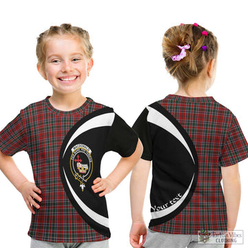 MacDonald of Lochmaddy Tartan Kid T-Shirt with Family Crest Circle Style - Tartan Vibes Clothing