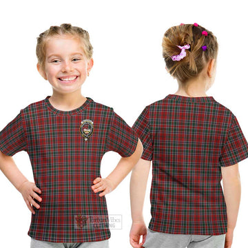 MacDonald of Lochmaddy Tartan Kid T-Shirt with Family Crest - Tartanvibesclothing Shop