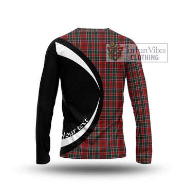 MacDonald of Lochmaddy Tartan Long Sleeve T-Shirt with Family Crest Circle Style - Tartan Vibes Clothing