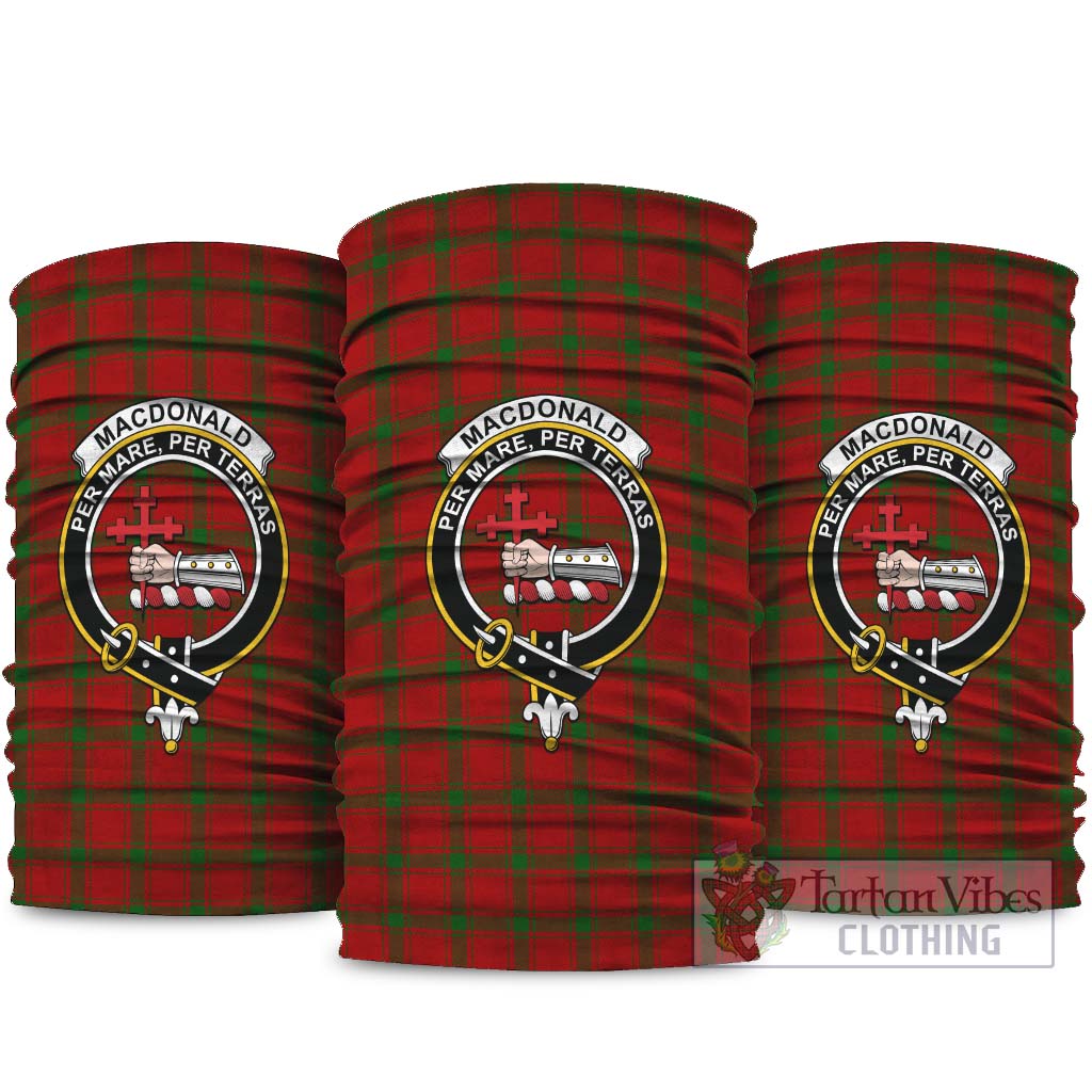MacDonald of Sleat Tartan Neck Gaiters, Tartan Bandanas, Tartan Head Band with Family Crest